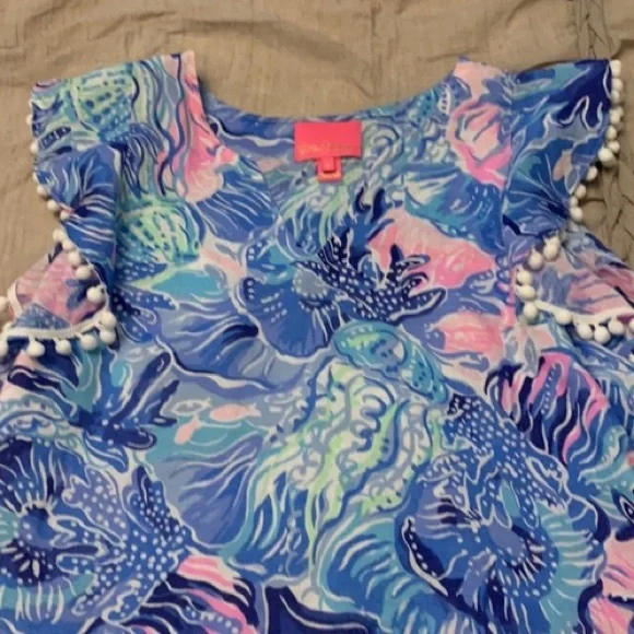 Lilly Pulitzer Astara Linen Dress with Pom-Poms - Picture 9 of 15